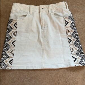 Anthropology Pilcro and the Letteprrss White Mini Skirt